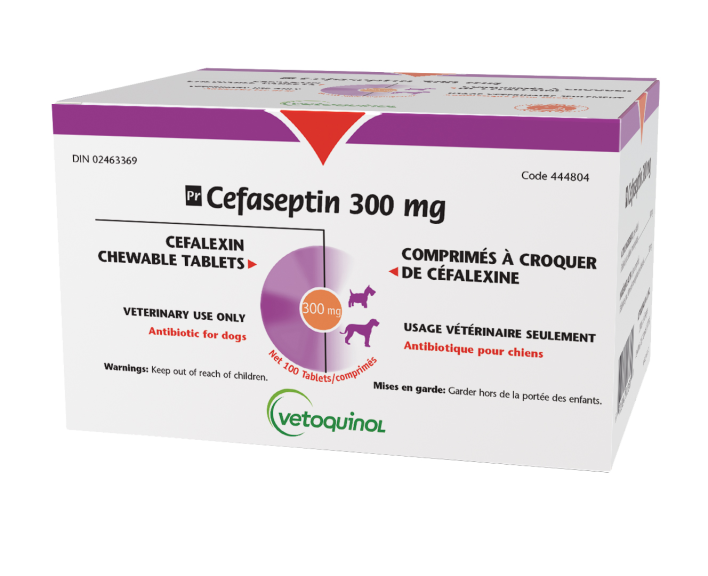 Cefaseptin Vetoquinol Canada   CEFASEPTIN 300MG 